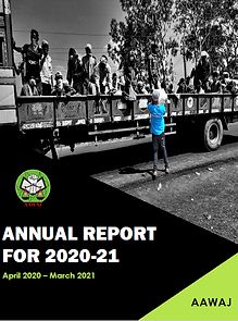 Cover page Annual report 2020-21