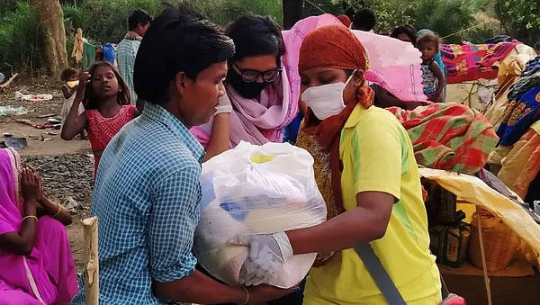 Ration Distribution to Porters