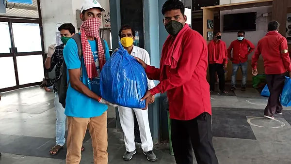 Ration Distribution to Porters